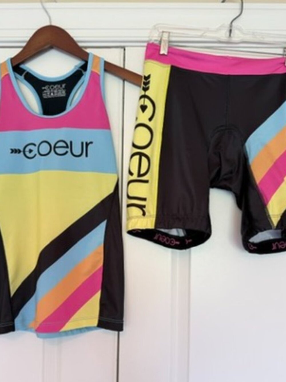 Coeur Sports Island Vibe women's triathlon two-piece kit, size Medium
